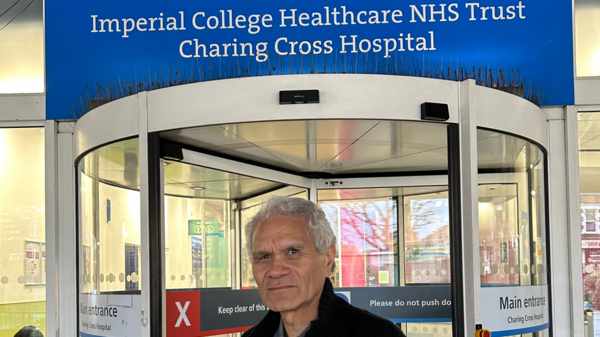Roy at Charing Cross Hospital