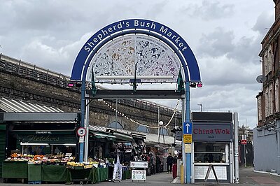 Shepherd's Bush Market entrance